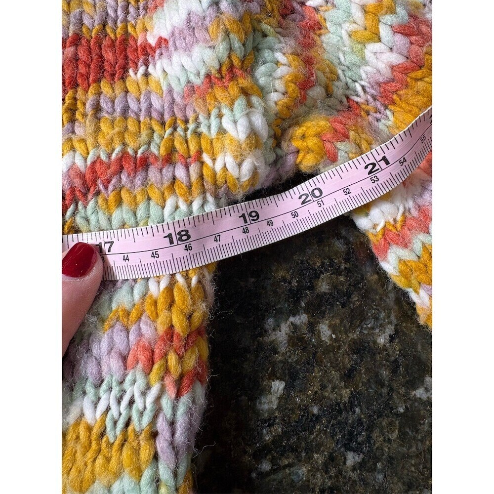 Wild Fable Cardigan Womens XS Multicolor Space Dye Cropped Rhinestone - Picture 9 of 10